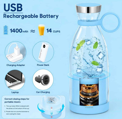 Electric Portable Mini Juicer Bottle